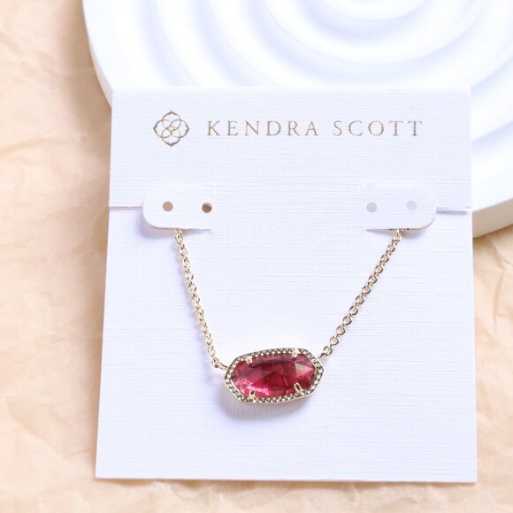 Kendra Scott Jewelry - Kendra Scott - Elisa Berry red glass Necklace Gold